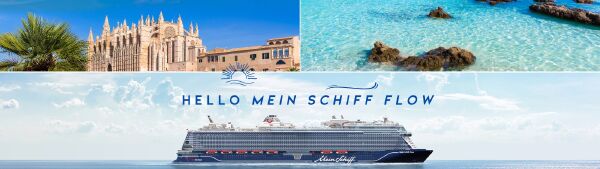 Die ersten Kreuzfahrten mit der Mein Schiff Flow sind bei Kreuzfahrten Flemming buchbar