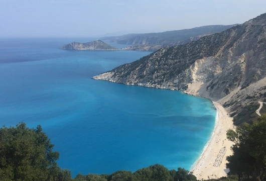 Myrtos Beach in Kefalonia Griechenland