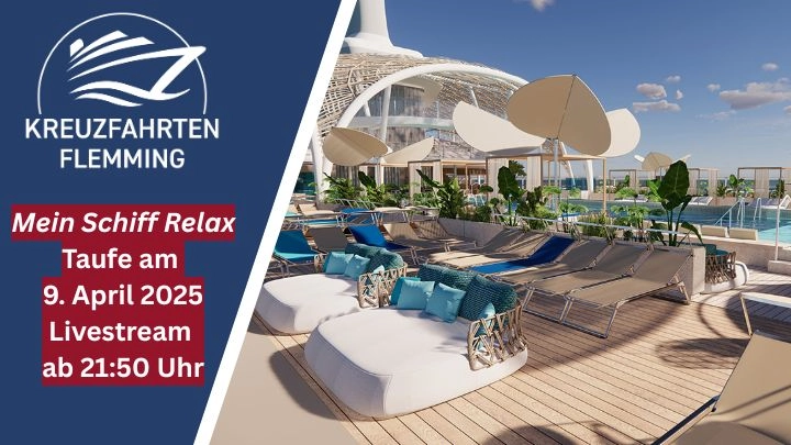 Mein Schiff Relax Taufe in Málaga am 9. April 2025