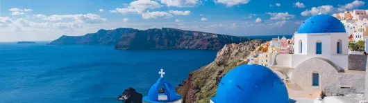 Ostliches Mittelmeer Santorini Panorama