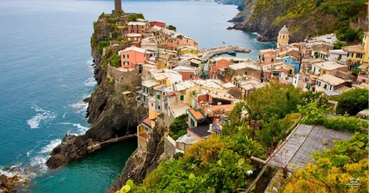 Mittelmeer Panorama Italienskueste