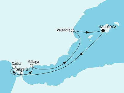 Mein Schiff 2 Faszination Mittelmeer ab Mallorca