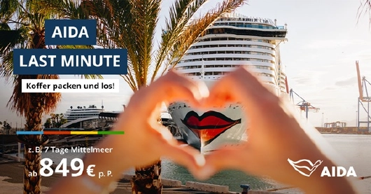 AIDA August Push Last Minute im Mittelmeer