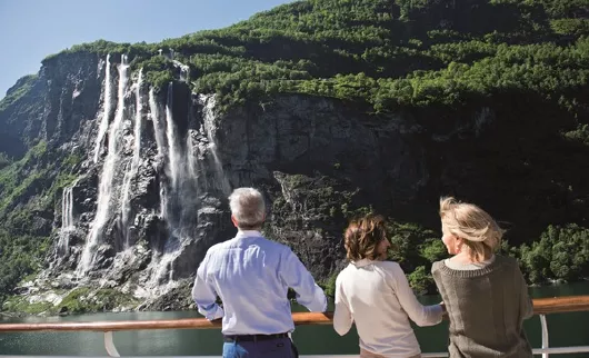 Costa im Geiranger Fjord bei den Sieben Schwestern