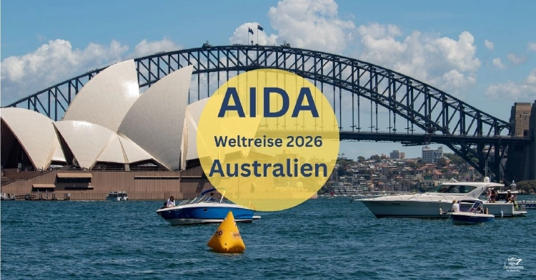 AIDA Weltreise 2026 Australien Oper und Brücke