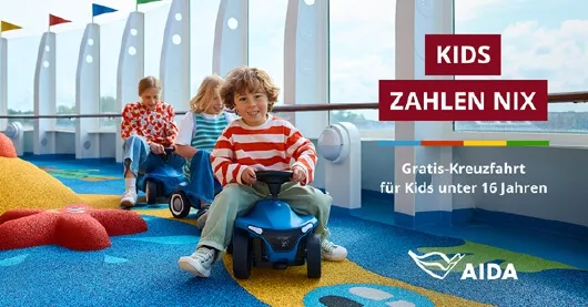 aida_familien-kampagne_kids-zahlen-nix_kreuzfahrten-flemming AIDA Familien Kampagne Kids zahlen nix
