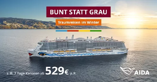 AIDA Traumreisen im Winter besonders günstig