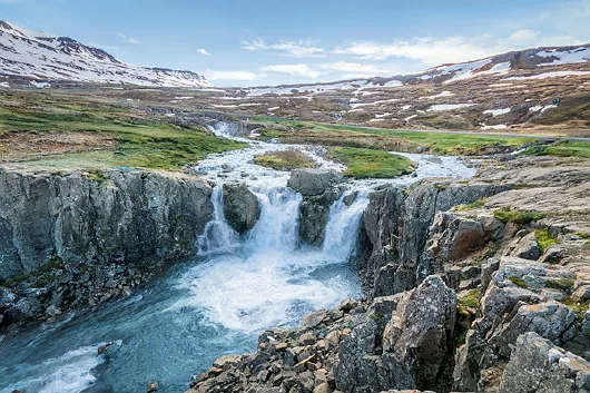 Mein Schiff Wasserfall Seyðisfjörður Island