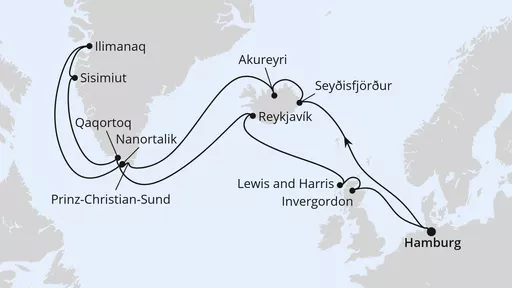 AIDAluna Island und Grönland 2027