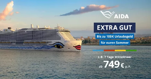 AIDA Urlaubsgeld Bordguthaben im Mittelmeer