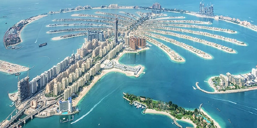 Dubai Blick auf The Palm