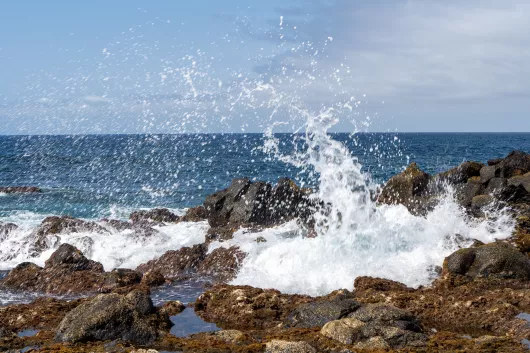Kanaren La Gomera Blick auf die Gischt